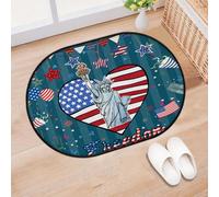 TropicalLife Celebrate American Fneedom Paillasson d'entrée pour salon, cuisine, maison, salle de bain, tapis lavable pour intérieur et extérieur - 40 x 60 cm