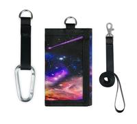 TropicalLife Earth Space Portefeuille mince petite poche organisateur d'argent sac espace galaxie sac à main léger portable monnaie monnaie