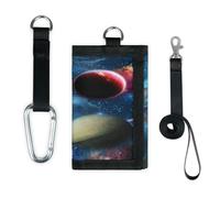 TropicalLife Galaxy Starry Night Planet Portefeuille fin petite poche organisateur d'argent sac léger portable porte-monnaie