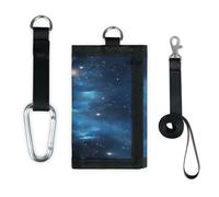 TropicalLife Galaxy Starry Night Portefeuille fin petite poche organisateur d'argent sac léger portable porte-monnaie