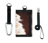 TropicalLife Golden Retriever Portefeuille fin et léger pour ranger les billets et les petits chiens