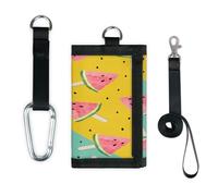 TropicalLife Joli portefeuille fin et léger pour monnaie Motif pastèque et crème glacée
