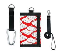 TropicalLife Lucky Cat Portefeuille fin et léger pour monnaie Motif chat japonais