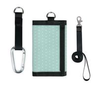 TropicalLife Petit portefeuille fin à pois pour monnaie - Léger et portable