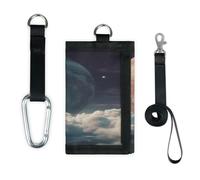 TropicalLife Portefeuille 3D Galaxy Planet Ocean Ship mince petite poche organisateur d'argent sac léger portable porte-monnaie sac à main