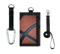 TropicalLife Portefeuille de basket-ball fin et de petite poche pour l'argent, sac à main léger et portable