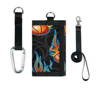 TropicalLife Portefeuille de basket-ball fin et de petite poche pour organiser l'argent - Sac de basket-ball léger et portable