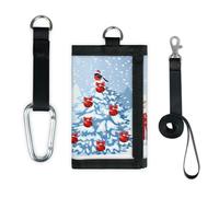 TropicalLife Portefeuille de Noël fin et léger avec motif bonhomme de neige