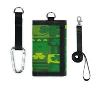 TropicalLife Portefeuille fin avec inscription Happy St Patrick Day - Petit sac de rangement pour argent - Léger et portable