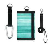 TropicalLife Portefeuille fin en bois léger et portable pour monnaie Bleu