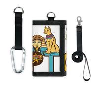 TropicalLife Portefeuille fin et léger à motif de l'Égypte ancienne