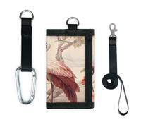 TropicalLife Portefeuille fin et léger avec motif grues japonaises