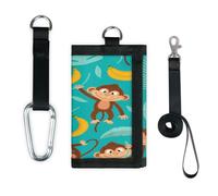 TropicalLife Portefeuille fin et léger avec motif singe avec banane