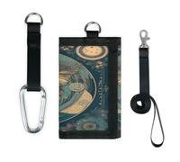 TropicalLife Portefeuille fin et léger avec signe ethnique mystérieux papillon