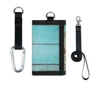 TropicalLife Portefeuille fin et léger en forme de coquillages pour monnaie - Bleu