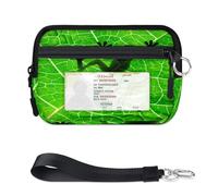 TropicalLife Portefeuille grenouille Shadow pour femmes, hommes, enfants, filles, garçons, porte-monnaie, mini porte-cartes zippé avec fenêtre pour carte d'identité, léger et portable, petit sac de