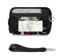 TropicalLife Portefeuille imprimé train à vapeur pour femmes, hommes, enfants, filles, garçons, porte-monnaie à motif de train, mini étui à cartes à fermeture éclair avec fenêtre pour carte d'identité