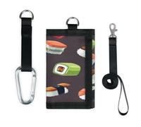 TropicalLife Portefeuille Kawaii pour aliments à sushis, petit sac de rangement pour argent, sac à sushis, léger et portable