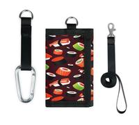 TropicalLife Portefeuille pour aliments japonais à sushi - Petit sac de rangement pour argent - Léger et portable