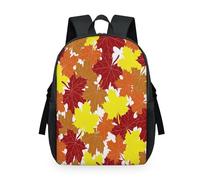 TropicalLife Sac à dos de Thanksgiving en forme de feuille d'érable pour enfants, filles, garçons, hommes, femmes, sac à dos d'automne en érable, sac à dos d'école, sac à dos décontracté pour