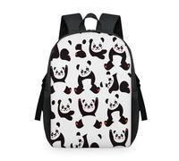 TropicalLife Sac à dos pour enfants, filles, garçons, hommes, femmes, motif panda, sac à dos multi-usage, sac à dos d'école, sac à dos décontracté pour ordinateur portable