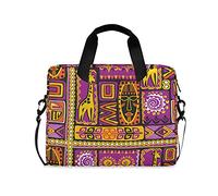 TropicalLife Sac pour ordinateur portable 15,6 à 16" Motif africain indien Sac à main avec poignée pour femme Homme Fille Voyage, multicolore