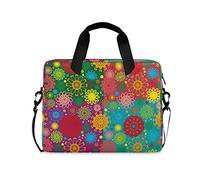 TropicalLife Sac pour ordinateur portable de 15,6 à 40,6 cm - Motif floral coloré - Sac à main avec poignée - Mallette de voyage pour femmes, hommes, filles, dames
