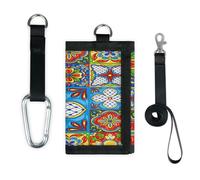 TropicalLife Talavera Portefeuille mexicain fin et léger avec motif floral coloré