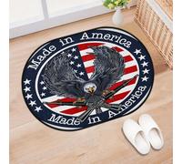 TropicalLife Tapis d'entrée avec drapeau de l'aigle américain pour salon, cuisine, maison, salle de bain, tapis de sol lavable pour intérieur et extérieur - 40 x 60 cm