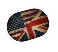 TropicalLife Tapis d'entrée vintage motif drapeau de l'Amérique du Royaume-Uni pour salon, cuisine, maison, salle de bain, tapis lavable pour intérieur et extérieur, paillasson antidérapant, 40 x 60