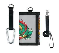 TropicalLife Tiger Dragon Yin Yang Portefeuille fin et léger pour monnaie
