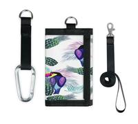 TropicalLife Toucan Palm - Portefeuille fin et léger - Motif feuilles d'ananas