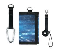 TropicalLife Universe Galaxy Night Portefeuille fin petite poche organisateur d'argent sac léger portable sac à main à monnaie