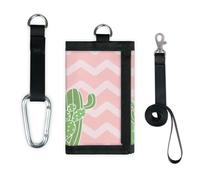 TropicalLife Zigzag Portefeuille fin et léger en forme de cactus pour monnaie