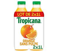 TROPICANA - Pure Premium Orange Sans Pulpe Pet 2 X 1L