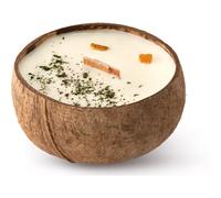 Tropicandle Lemon & Mint bougie parfumée avec mèche en bois 350 ml