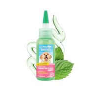 TropiClean Fresh Breath de Gel de Soin Bucco-Dentaire pour Chiots - Dents Propres, sans Brossage - Prévient la Plaque et Le Tartre - 59 ML