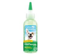 TropiClean Fresh Breath Gel Nettoyant pour chiens - Brushless & Refresh Soins dentaires complets - Élimine la plaque et le tartre, Original 118 ml