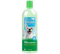 TropiClean Fresh Breath - Oral Care Additif à l'eau pour animaux de compagnie - Sans brossage - Prévient la plaque dentaire et le tartre -Original- 1L