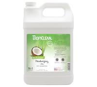 TropiClean Shampoing pour animaux domestiques - Désodorisant - Réhydrate la peau et la fourrure I Pour chiens et chats I Sans parabène, sans colorant, sans savon - Aloe vera et noix de coco, 3,78 L