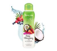 Tropiclean Shampooing chiens et chats – Baies et noix de coco, ingrédients naturels – 355 ml