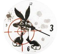 Horloge blanche en verre Bugs Bunny 30 cm