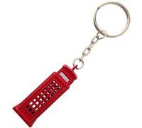 TROPICO Petit porte clefs en métal cabine Londonienne - Dim : 4.2 x 1.5 cm ROUGE G