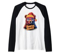 Tropicool Lunettes de Soleil Ours avec Bonnet de Père Noël Manche Raglan