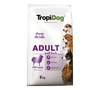 Tropidog Premium Adult Petites Races avec Agneau et Riz 8kg+Surprise gratuite pour chien