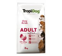 Tropidog Premium Adult Petites Races avec Dinde et Riz 8kg+Surprise gratuite pour chien
