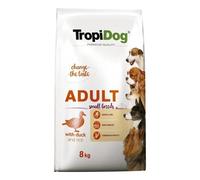 Tropidog Premium Adult Small Breeds avec canard et riz 8kg+Surprise gratuite pour chien