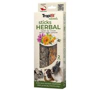 TROPIFIT Naturals Sticks THERBAL 110G | Flacon à Base de Plantes 100% Naturelle pour Lapin, cavia, Chinchilla, cocotte | Snack sain avec Calendula, Camomille et Pissenlit | sans céréales, Sucre