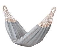 Tropilex Hamac Classique de Jardin | Hamac Suspendu Bébé Voyage Exterieur Intérieur | Fabriqué à la Main | Toile en Coton Deux Bleu Naturel Capacité 30 kg