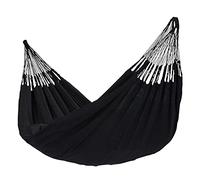 Tropilex Hamac de Jardin Camping pour 2 Personnes | Hamac Double avec Coussin | Capacité 180 kg Colombien | Fabriqué à la Main | Style Retro Comfort Noir 350 cm